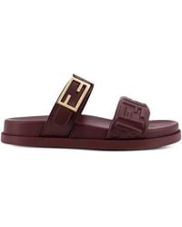 Fendi - Logo-Embellishment Sandals - Lyst
