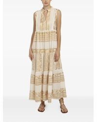 Greek Archaic Kori - Embroidered Tiered Dress - Lyst