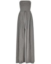 Giovanni bedin - Strapless Wide-Leg Jumpsuit - Lyst