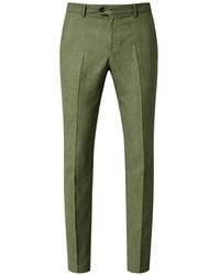 Franzese Collection - Slim-Fit Pleated Linen Trousers - Lyst