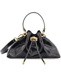 Jimmy Choo - Small Cinch Drawstring Leather Shoulder Bag - Lyst