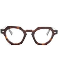 Ahlem - Rue De La Paix Tortoiseshell Hexagonal-Frame Glasses - Lyst