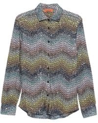 Missoni - Zig Zag Print Shirt - Lyst