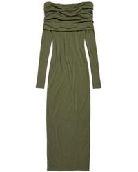 Balenciaga - Draped Off-The-Shoulder Maxi Dress - Lyst