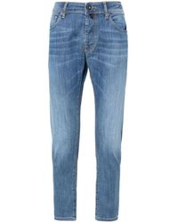 Incotex - Jeans slim a vita bassa - Lyst