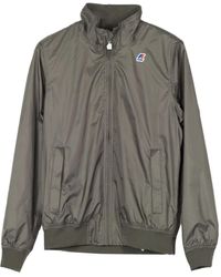 K-Way - Zip-Up Bomber Jacket - Lyst