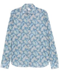 Orian - Leaf-Print Shirt - Lyst