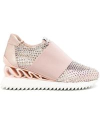 Le Silla - Gilda Crystal-embellished Sneakers - Lyst