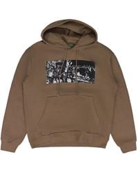 DENIM TEARS - Graphic-Print Drawstring Hoodie - Lyst