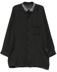 Yohji Yamamoto - Asymmetric-Collar Shirt - Lyst