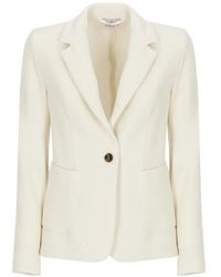 Emme - Waffle-Effect Single-Breasted Blazer - Lyst