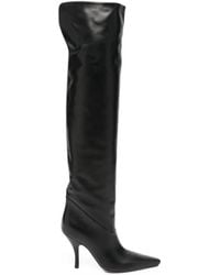 Paris Texas - Rose Pointed-Toe Over-The-Knee Boots - Lyst
