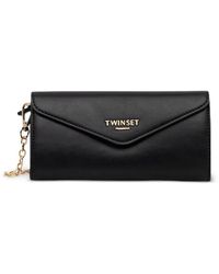 Twinset - Mobile Phone Holder With Flap And Logo - Lyst