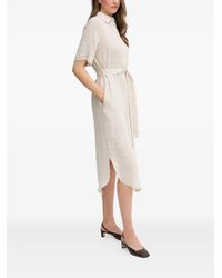 GANT - Chemisier Midi Con Cintura - Lyst