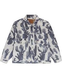 DENIM TEARS - X Levi's Hands-Print Denim Jacket - Lyst