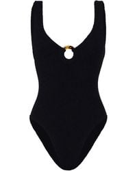 Hunza G - Celine Ring-Detail Swimsuit - Lyst