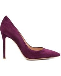 Gianvito Rossi - "Gianvito" Suede Leather T. 105 Pump - Lyst