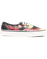 Vans - Flame-Print Low-Top Sneakers - Lyst
