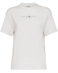 Brunello Cucinelli - Camiseta con logo estampado - Lyst