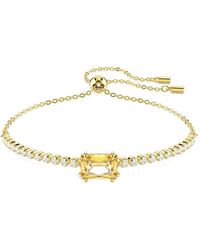 Swarovski - Matrix Tennis Crystal-Embellished Bracelet - Lyst