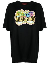 Moschino - Cartoon-Print Organic-Cotton T-Shirt - Lyst