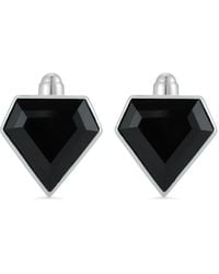 Mateo - Pentagon Manschettenknöpfe mit Onyx aus Sterlingsilber - Lyst