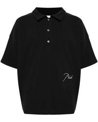 Rhude - Logo-embroidered Polo Shirt - Lyst