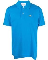 Comme des Garçons - X Lacoste Asymmetric Cotton Polo Shirt - Lyst