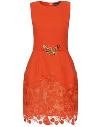 Oscar de la Renta - Minikleid Aus Guipure-Spitze - Lyst