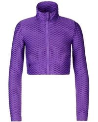 Tessitura Body Couture - 3D-Textured Performance Cropped Top - Lyst