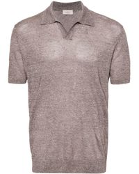 Altea - Split-neck Polo Shirt - Lyst