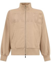 Moorer - Zip-Up Cotton Sweatshirt - Lyst