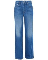Mother - Mid-Rise Wide-Leg Jeans - Lyst