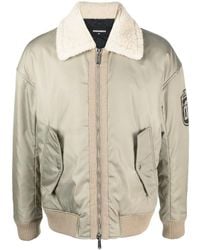 DSquared² - Logo-Print Bomber Jacket - Lyst
