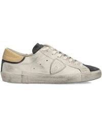 Philippe Model - Leather Low-Top Sneakers - Lyst