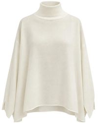 Liviana Conti - Pull Façon Poncho À Col Montant - Lyst