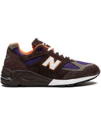 New Balance - Made In Usa 990v2 "brown/orange/purple" Sneakers - Lyst