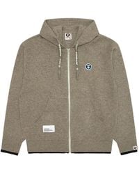 Aape By A Bathing Ape - Aapenow Logo-Patch Zip-Up Hoodie - Lyst