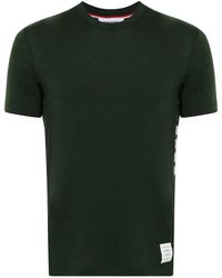 Thom Browne - Grey 4-bar Intarsia-knit Wool T-shirt - Men's - Wool/elastane - Lyst