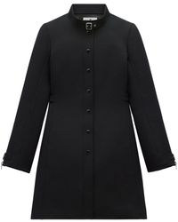 Courreges - Buckle-strap Twill Coat - Lyst