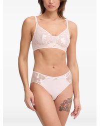 Chantelle - Soutien-Gorge Idyll À Empiècements En Résille Et Fleurs En Dentelle - Lyst