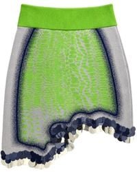 Ph5 - Sequin-Embellished Wavy-Hem Mini Skirt - Lyst