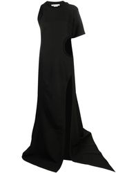 ALESSANDRO VIGILANTE - Cut-out Asymmetric Maxi Dress - Lyst
