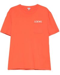 Loewe - Logo Cotton T-Shirt - Lyst