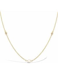 Pragnell - 18Kt Sundance Pearl And Diamond Necklace - Lyst