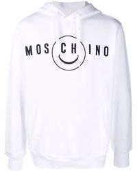 Moschino - Logo-Print Organic-Cotton Hoodie - Lyst