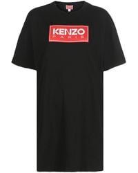 KENZO - Logo-print T-shirt Dress - Lyst