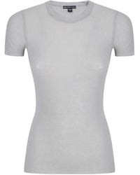 James Perse - Ribbed-Knit T-Shirt - Lyst