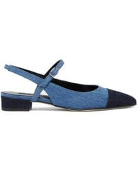 CAREL PARIS - Oceano Denim Slingback Pumps - Lyst