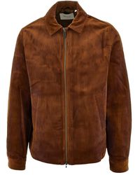 Les Deux - Zip-Up Corduroy Jacket - Lyst